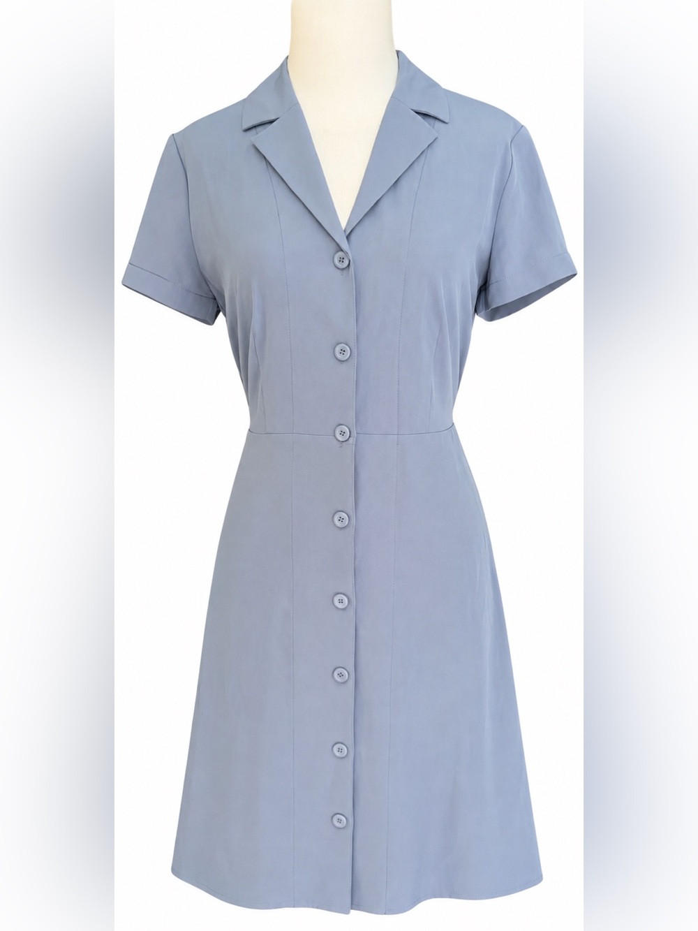 Everlane Short Button-Front Shirt Dress